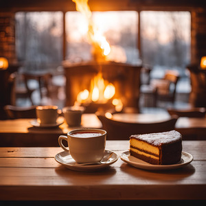 カフェで懐かしいひととき