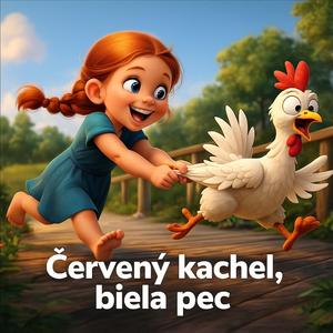 Červený kachel, biela pec