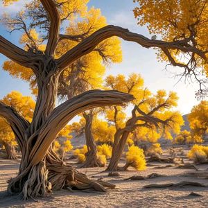 秋天的胡杨林 伴奏