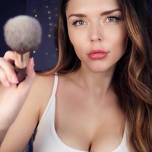 Relaxing Face Brushing with Trigger Words sk, toasted coconut, sleep Pt.1