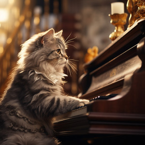 Cats Piano Twilight Fantasia