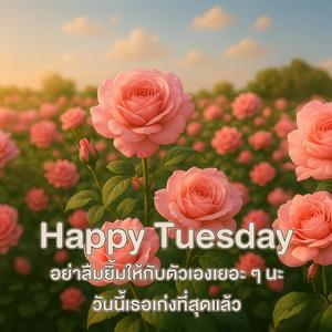 Happy Tuesday! อย่าลืมยิ้มให้กับตัวเองเยอะ ๆ นะ วันนี้เธอเก่งที่สุดแล้ว