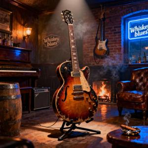 Am Cigars & Whiskey Blues backing track (85 bpm)