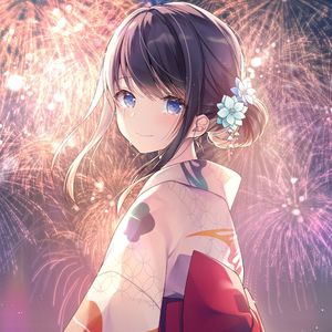 夏祭り最後の花火