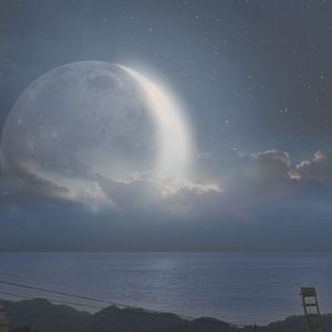 今晩はお月さん