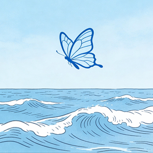 蝴蝶飞不过沧海