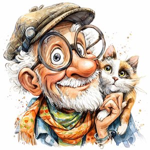 The Man and the Cat