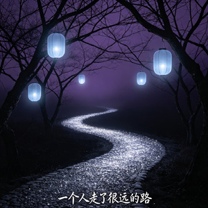 一个人走了很远的路