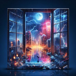 Relaxing Rain Noise in the Garden of my House, Rain Noise twenty four