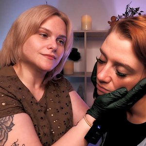 Face Cleaning With Cotton Pads