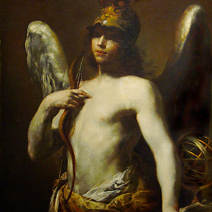 An angel in the guise of a heart