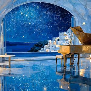 Piano Keys and Starry Showers