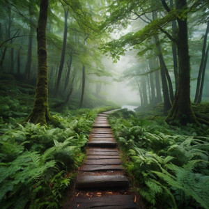 睡眠SPA - 漫步雨中森林