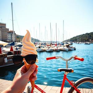 Solglasögon och glass