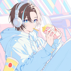 ポテトとジュースのコンビ