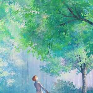 冒雨回家时的乐思