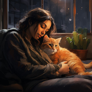 Acogedor Fuego Que Consuela Gatitos