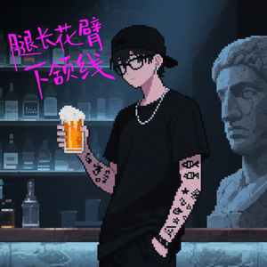 腿长花臂下颌线