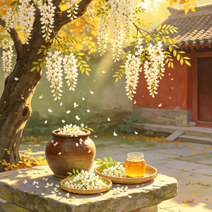槐花酿秋