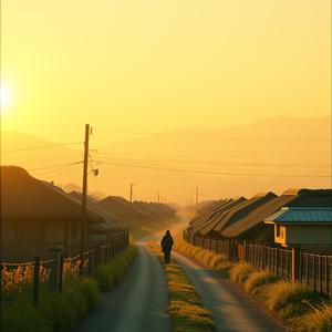 夕焼けの帰り道