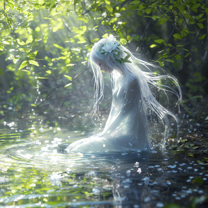 雪解けの小川に揺れる声