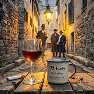 灯下旧酒杯-谭指生辉