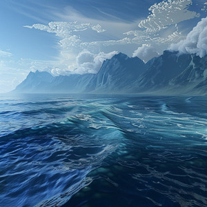 Quiet Ocean Cat Tranquility