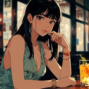 グラス越しの月明かり