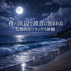 夜の海がやさしく撫でるように