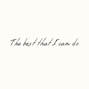 The best that I can do