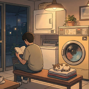 静寂の回転 真夜中のコインランドリー