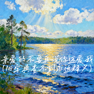 亲爱的不要再说你还爱我 (旧字典查不到永远释义)