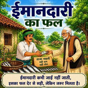 ईमानदारी का फाल - hindi kahani