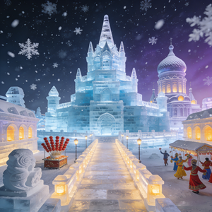 冰雪下的哈尔滨