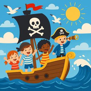 Klangpiraten Nova – Auf hoher See | Abenteuer-Kinderlied mit Meeresbeat & Piratenstimmung