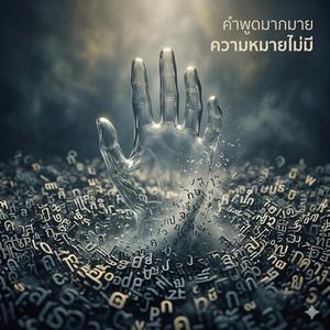 คำพูดมากมาย ความหมายไม่มี