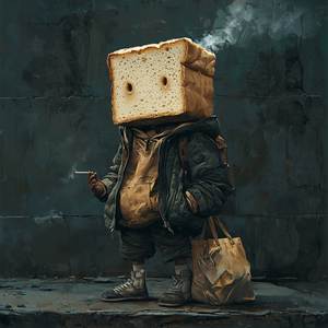 За хлебом послала