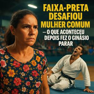 FAIXA-PRETA DESAFIOU MULHER COMUM — O QUE ACONTECEU DEPOIS FEZ O GINÁSIO PARAR