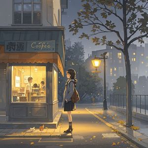把思念藏进晚风