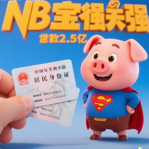 猪猪侠拿超人强的身份证贷款2.5个亿