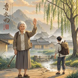 送村头-观光者看世界