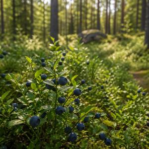 blåbär i skogen