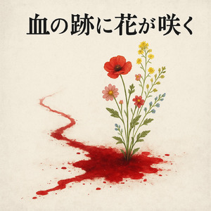 血の跡に花が咲く