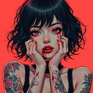 裂ける紅の華
