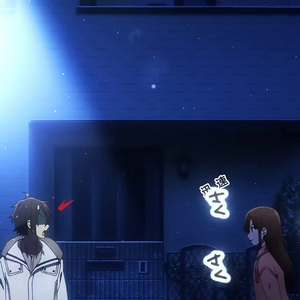 两滴雨水划过像泪痕