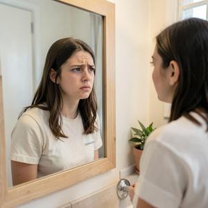 LOOKING IN A MIRROR