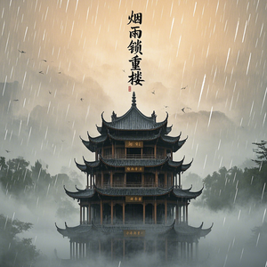 烟雨锁重楼