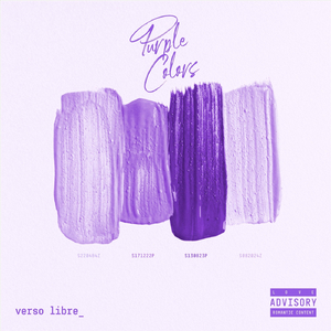 En color morado