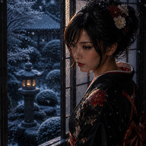 吹雪の夜に