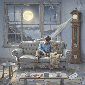旧沙发上的月光